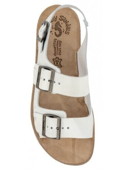Fantasy Sandals Anatomic Leather Women's Sandals White