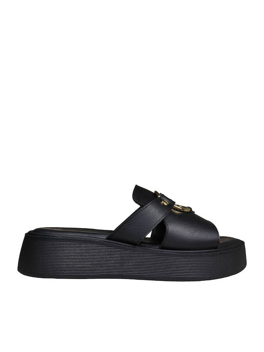 Γυναικεία Σανδάλια Flatforms Μαύρα