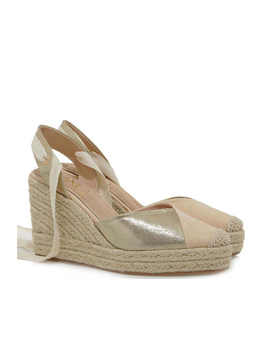 Women's Platform Espadrilles Beige