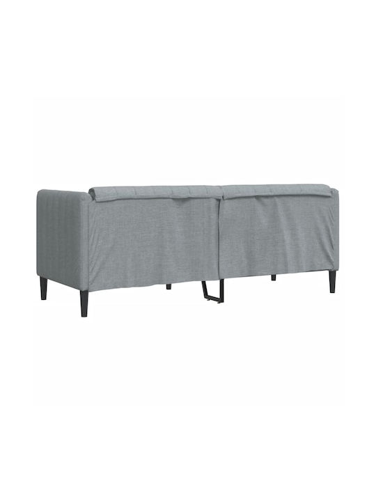 Διθέσιος Καναπές Ανοιχτό Γκρι 176x76.5x74.5εκ. 372604