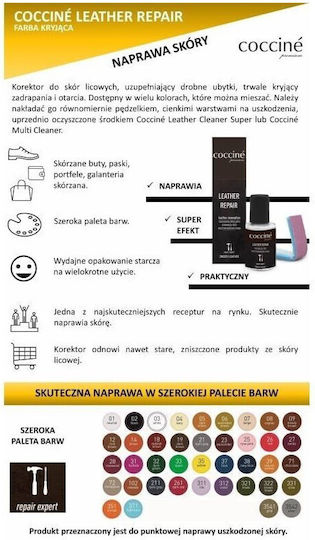 Korrekturfarbe für Schuhleder Coccine Ivory 10ml