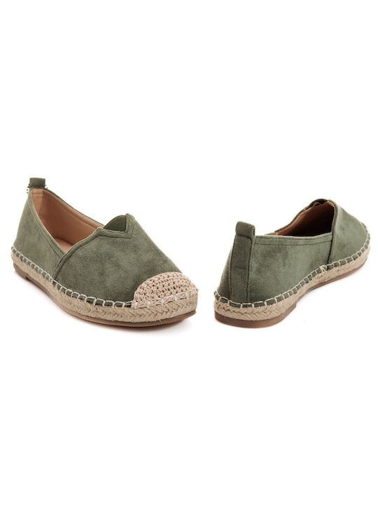 Pentavras Women's Fabric Espadrilles Khaki