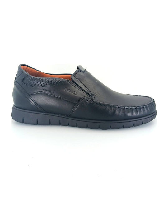 De piele Slip-on-uri pentru bărbați Negre