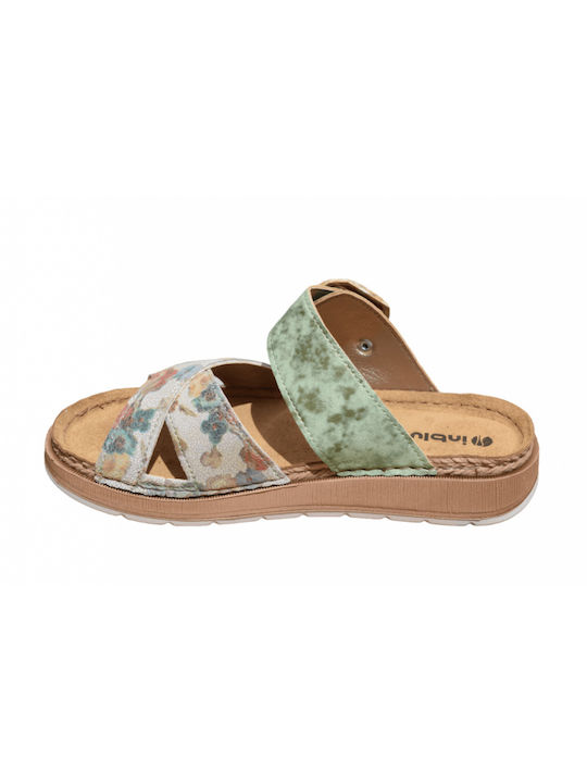 Inblu Women's Flat Sandals in Green Color