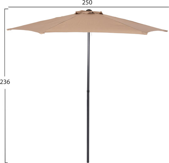 Floor Circular Aluminum Parasol Floor Circular Aluminum Parasol