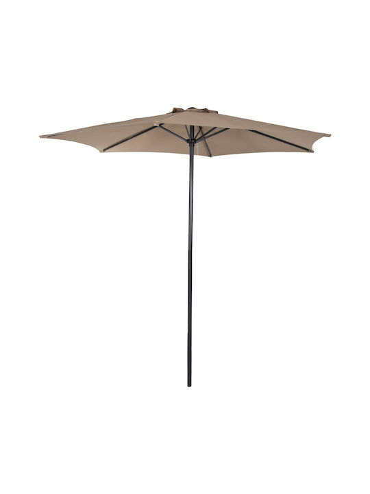 Umbrella Floor Round Aluminum Kacen Brown D1.2m