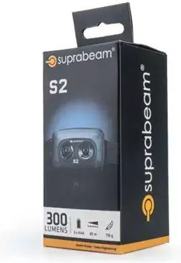 Suprabeam Stirnlampe LED mit maximaler Helligkeit 300lm Grau