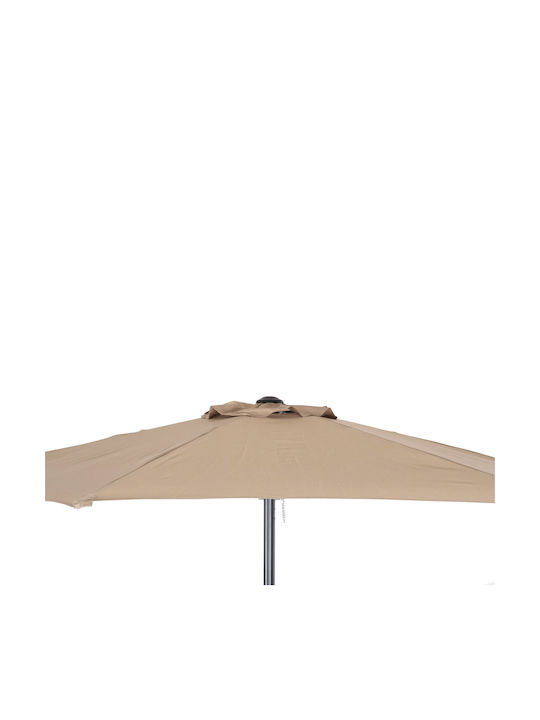 Umbrella Floor Round Aluminum Kacen Brown D1.2m