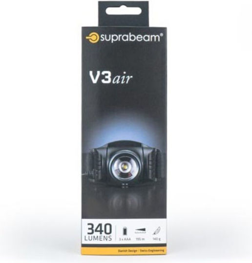 Suprabeam Φακός LED IPX4 με Μέγιστη Φωτεινότητα 340lm