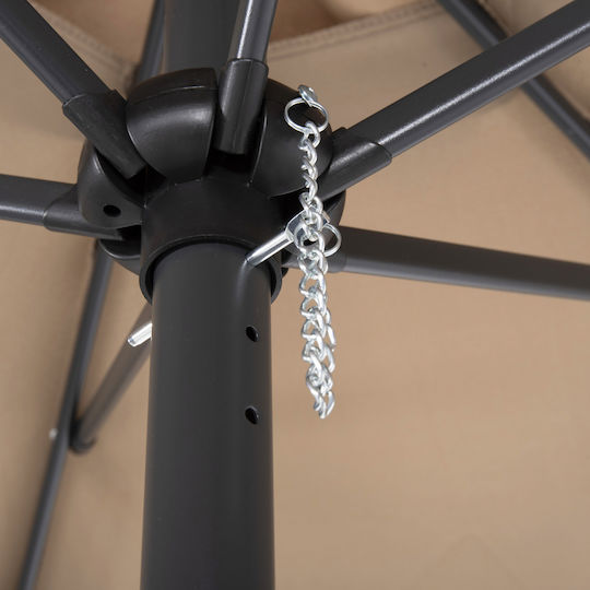 Umbrelă Rotundă Din Aluminiu Kacen Maro Φ1.2m