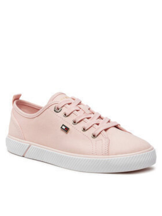 Tommy Hilfiger Vulc Γυναικεία Sneakers Ροζ