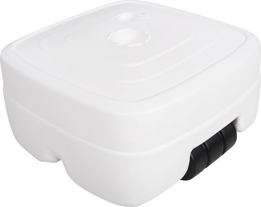 HomeMarkt Solbas Folding Umbrella Stand made of Plastic White 46.5x46.5x23.5cm