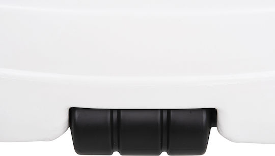 HomeMarkt Solbas Folding Umbrella Stand made of Plastic White 46.5x46.5x23.5cm