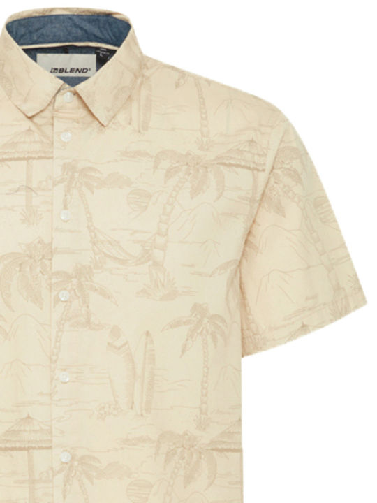 Short-sleeved Shirt Beige