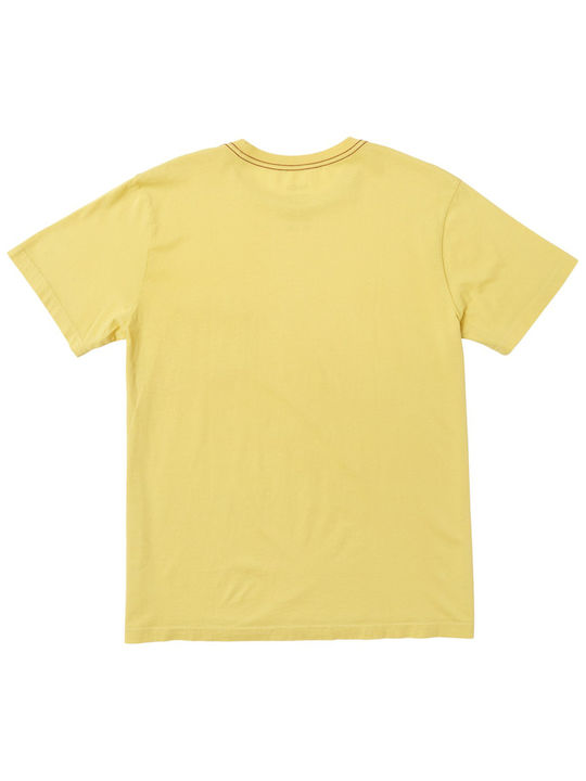 RVCA Men's Short Sleeve T-shirt Yellow