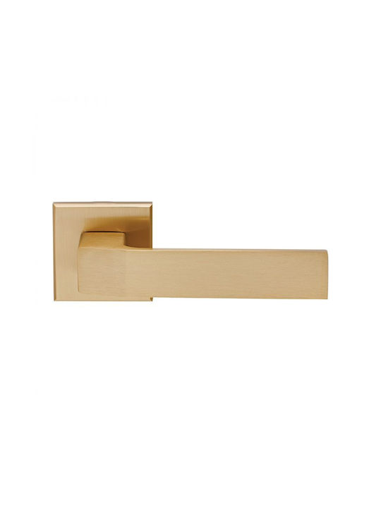 Door Handle 396 Zogometal Type Cylinder Lock Right Piece Nickel Matte Plate Zogometal Alloy