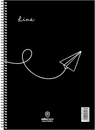 Spiral Notebook Line Various Designs A4 21x29 180 pages 3 Subjects 5548