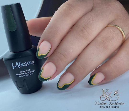 Mixcoco Frozen Top Coat for Regular Nail Polish Matte 15ml