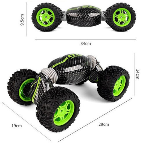 Remote Controlled Car Stunt 4WD Green