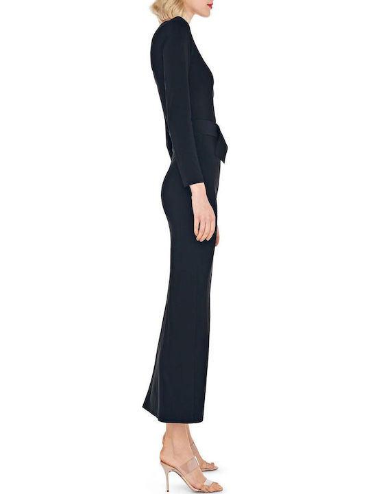 Midi Abendkleid mit Tränen Schwarz