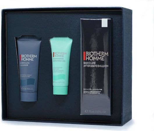 Biotherm Set Biotherm Basic Line Cleanser 40ml + Aquapower Advanced Gel 20ml + Basics Line Emulsion After Shave 75ml