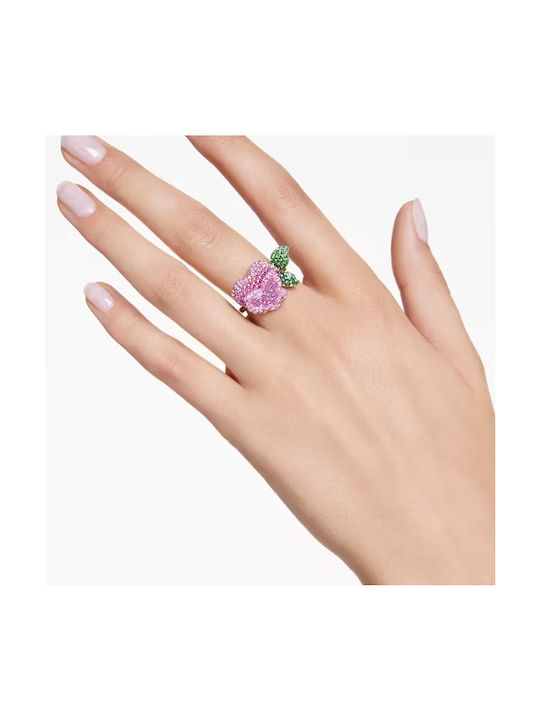 Swarovski Alice im Wunderland Multicolor Ring Rhodium plattiert Durchmesser: 16,3-17,7mm 5682818