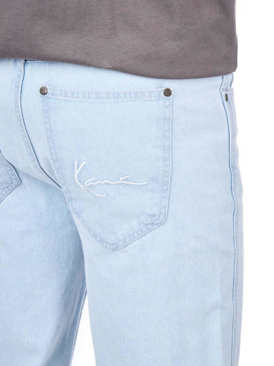 Ανδρικό Παντελόνι Τζιν με Loose Baggy Εφαρμογή Bleached Blue