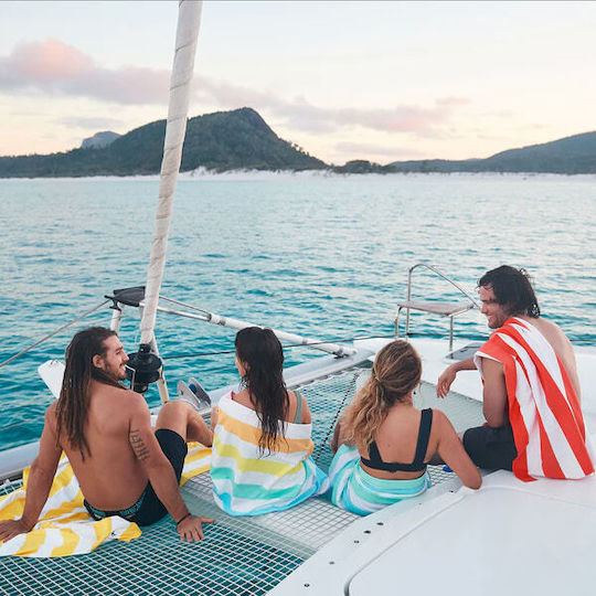 Dock & Bay Quick Dry Cabana Πετσέτα Microfiber Σώματος Κίτρινη 160x90εκ.