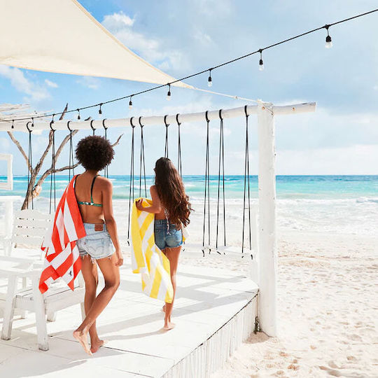 Dock & Bay Quick Dry Cabana Πετσέτα Microfiber Σώματος Κίτρινη 160x90εκ.