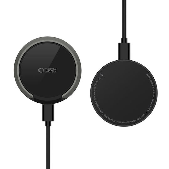 Tech-Protect Φορτιστής Magsafe 15W Power Delivery Μαύρος (Qi15W-A33)