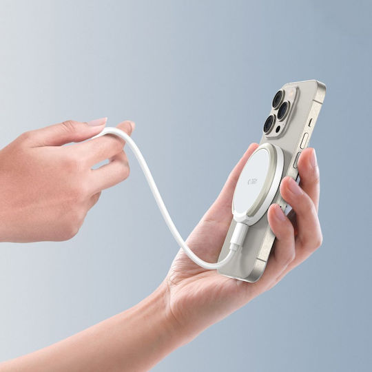 Tech-Protect Φορτιστής Magsafe 15W Power Delivery Λευκός (Qi15W-A33)