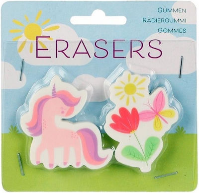 "Erasers 'Unicorn Spring' Set of 2 Pieces"