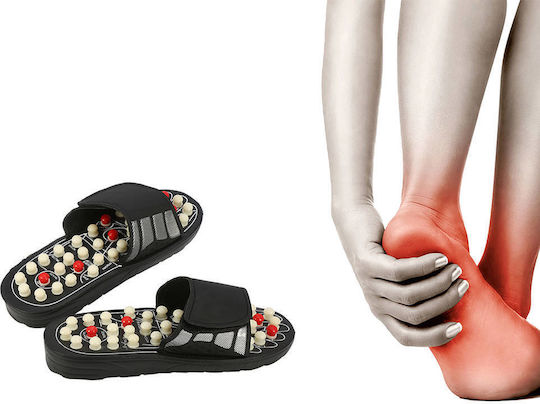 Slippers Foot Massage Relaxation Zola 41 Inserts Black Size 40/41