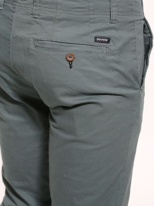 Double Trousers Chino in Regular Fit Petrol