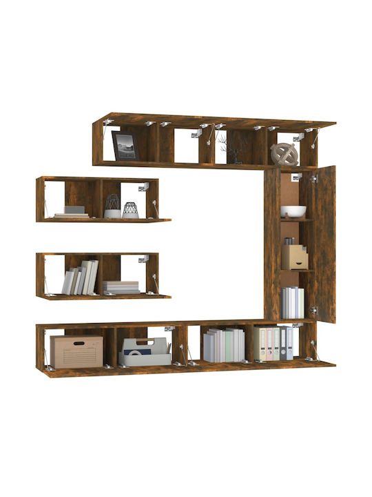 Wohnzimmer TV-Einheit Smoky Oak L100xB30xH30cm