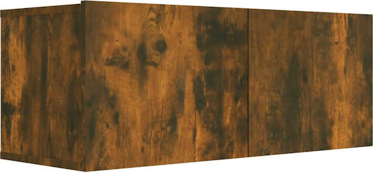 Living Room TV Unit Smoky Oak L100xW30xH30cm