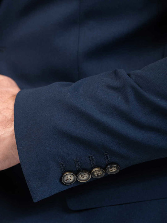 Men's Suit Jacket Slim Fit Navy Blue