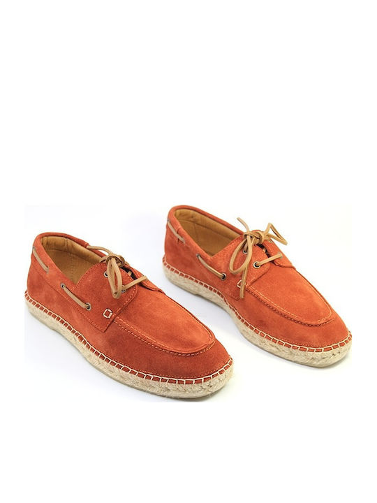 Men's Leather Moccasins Red