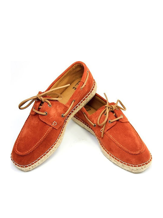 Men's Leather Moccasins Red
