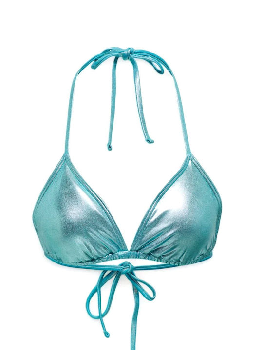 Only Triangle Bikini Top Light Blue