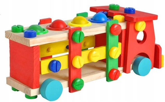 Zola Interactive Wooden Toy Car 4 Balls Screws Tools Included