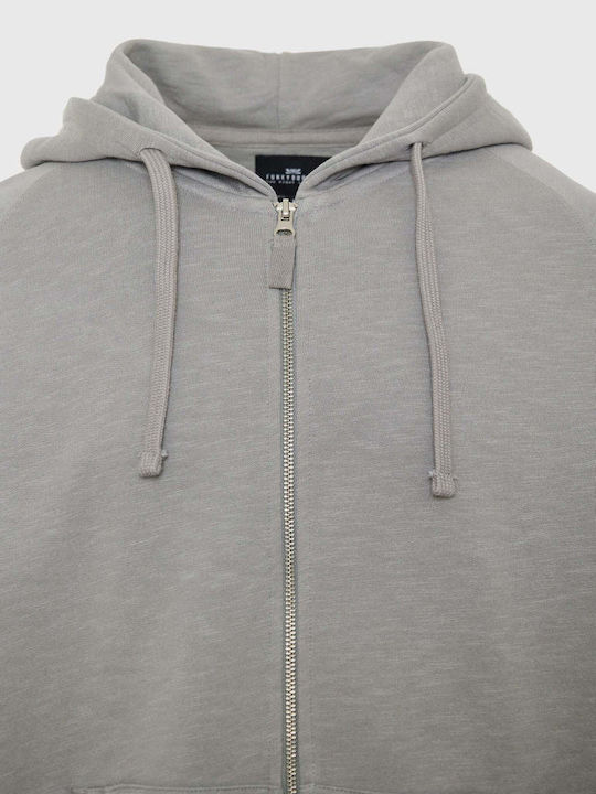 Ζακέτα με Κουκούλα Γκρι FBM009-003-06-GREY