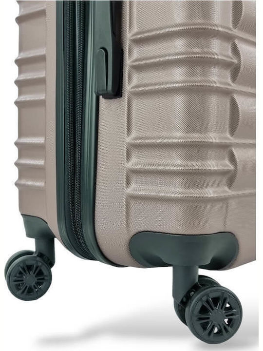 Forecast Dq2207-24 Medium Travel Suitcase Hard Gold with 4 Wheels Height 65cm dq2207-24-xryso