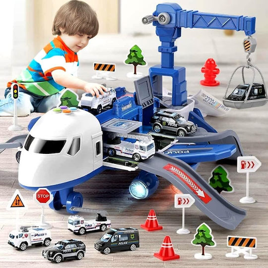 Large Police Plane Zola Multifunctional Foldable Parking Crane Cars Included Dimensions 37-63