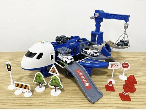 Large Police Plane Zola Multifunctional Foldable Parking Crane Cars Included Dimensions 37-63