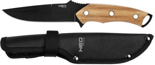 Neo Tools Μαχαίρι Επιβίωσης Μαύρο σε Θήκη