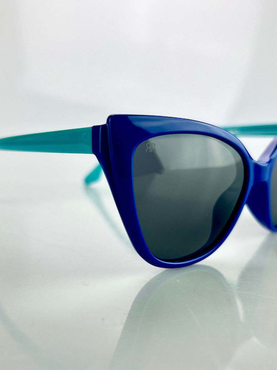 Red Raven Unbreakable Polarized Kids Sunglasses Blue