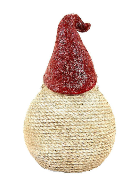 Christmas Decoration Ceramic Santa Claus Red Hat 26x19x42.5 Cm