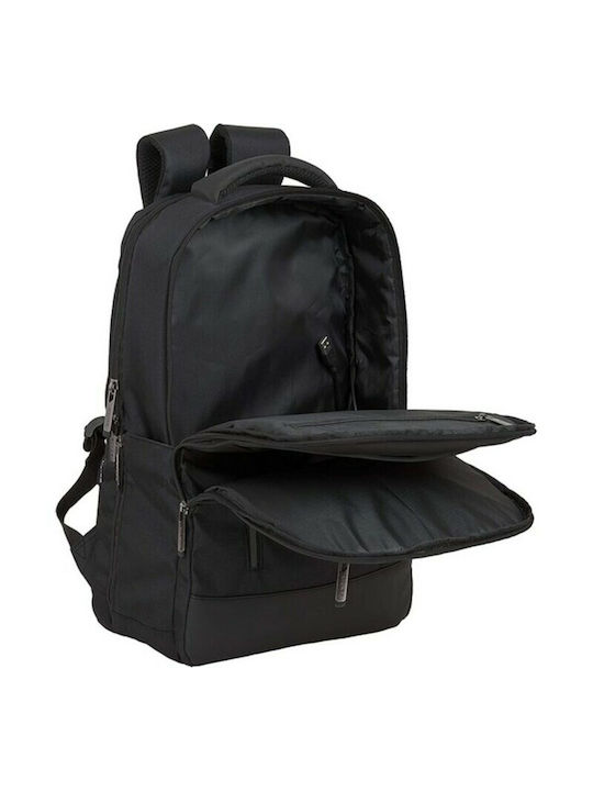 Safta Business Laptop Backpack for 15.6" with USB Port in Black Color