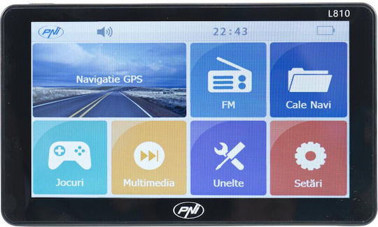 PNI Dispozitiv de Navigație GPS cu Ecran 7" USB & Slot card